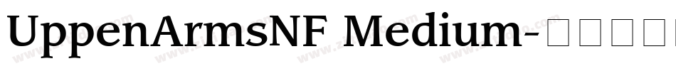 UppenArmsNF Medium字体转换